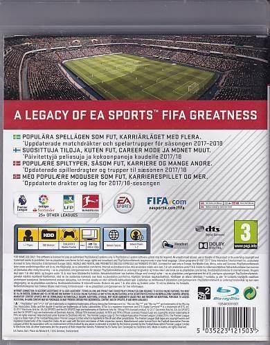FIFA 18 - PS3 - (B Grade) (Genbrug)